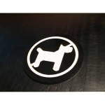 禁止寵物進入指示牌-高8cm-5mm壓克力上貼卡典-(8H-5D-CC-NPA-I)